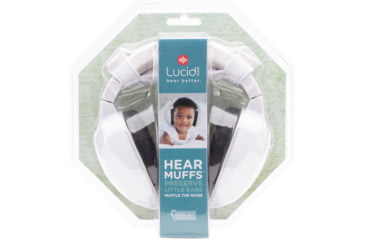 Image of Lucid Audio HearMuffs Baby Hearing Protection, White, LA-INFANT-PM-WH
