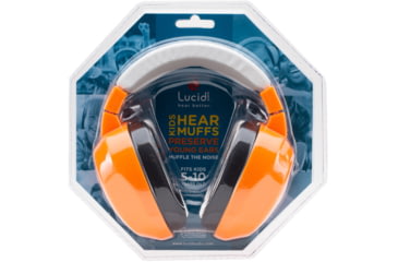 Image of Lucid Audio HearMuffs Kids Hearing Protection, Orange, LA-KIDS-PM-OR