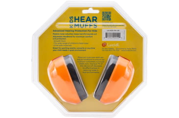 Image of Lucid Audio HearMuffs Kids Hearing Protection, Orange, LA-KIDS-PM-OR