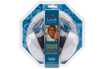 Image of Lucid Audio HearMuffs Kids Hearing Protection, White, LA-KIDS-PM-WH
