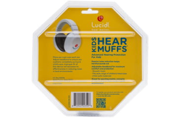 Image of Lucid Audio HearMuffs Kids Hearing Protection, White, LA-KIDS-PM-WH