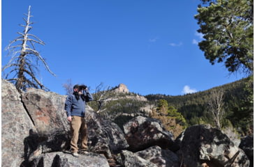 Image of Lucid Optics Binocular 8x42mm Binocular, ED Open Frame w/ Hard Case, Matte Black, L-B8-8x42