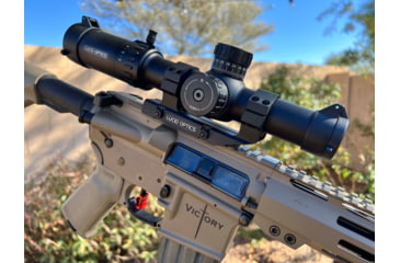 Image of Lucid Optics L7 Riflescope, 1-6x24mm, 30mm Tube, Second Focal Plane, P7 Reticle, Matte Black, L-1624-P7