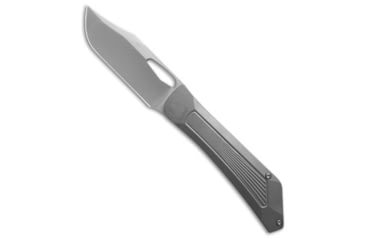 Image of Luft Concepts Luft Concepts RWB Frame Lock Knife Titanium 3.5&quot; Satin, Gray, CPM S90V, adult, BHQ-194632