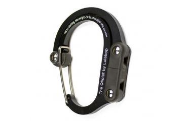 Image of Lulabop Qliplet Multi-Purpose Carabiner-Stealth Black