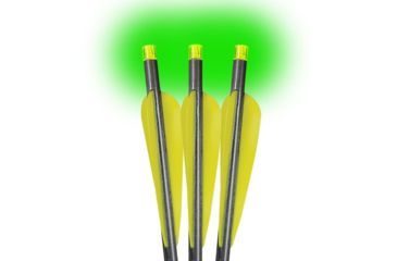 Image of Lumenok 20in Firebolt w/Flat Bolt Ends, 3-Pack, Green BEXCF3G