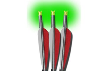 Image of Lumenok Crossbow Bolt Green Barnett Moon 20 in, Black, Pack of 3, BNECC3G