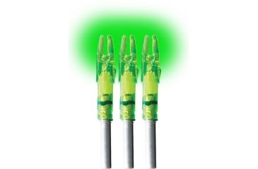 Image of Lumenok Lighted Arrow Nock Gt-Series, Green, 3pk