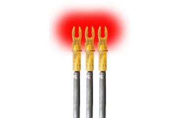 Image of Lumenok Lighted Arrow Nock X-Series, Red, 3pk