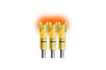 Image of Lumenok Lighted Crossbow Nock Full Metal Jacket Crescent Bolt Ends, 3-Pack, HD Orange FMJC3