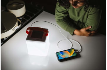 Image of LuminAID Max QI Solar Lantern w/Phone Charger, White, 0196-0150