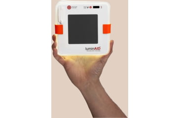 Image of LuminAID Max QI Solar Lantern w/Phone Charger, White, 0196-0150