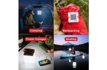 Image of LuminAID Max QI Solar Lantern w/Phone Charger, White, 0196-0150