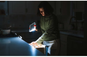 Image of LuminAID Survivor Solar Lantern w/Dual Phone Charger, White, 0196-0350