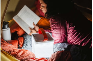 Image of LuminAID Survivor Solar Lantern w/Dual Phone Charger, White, 0196-0350