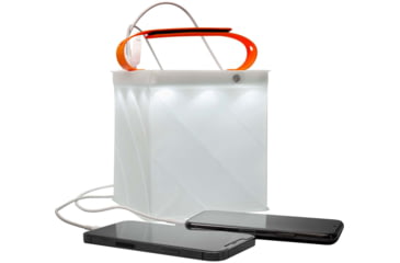 Image of LuminAID Survivor Solar Lantern w/Dual Phone Charger, White, 0196-0350