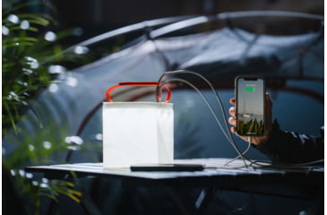 Image of LuminAID Survivor Solar Lantern w/Dual Phone Charger, White, 0196-0350