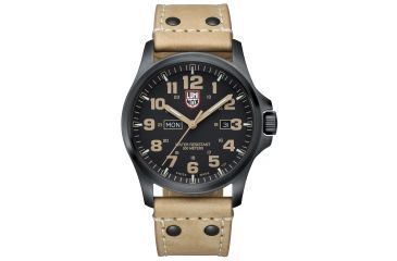 Image of LUMINOX Atacama Field Day Date Watch, Black/Tan, 45mm A.1925