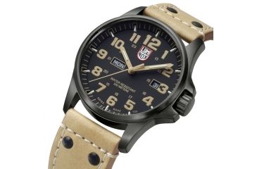 Image of LUMINOX Atacama Field Day Date Watch, Black/Tan, 45mm A.1925