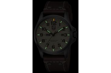 Image of LUMINOX Atacama Field Day Date Watch, Ivory/ Brown, 45mm A.1927
