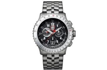 Image of Luminox F-22 Raptor 9240 Series Watch with Titanium Bracelet and Bezel, Black/White, 44 mm 9241.M