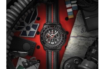 Image of LUMINOX F-22 Raptor Watch w/ Black Buckle, Black/Silver, 44mm A.9278