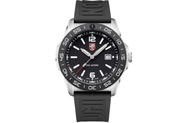 Image of Luminox Pacific Diver Analog Watch, 44mm Case Diameter, Sapphire, CARBONOX Bezel, Black Rubber Strap, Black/White, XS31211