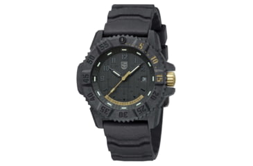 Image of Luminox Master Carbon SEAL Military Dive Watch, Black/Gold, 46mm, XS.3805.NOLB.SET