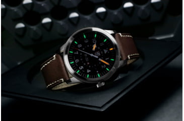 Image of Luminox P-38 Lightening 9520 Series Watch, Black/Brown, 42mm, XA.9521