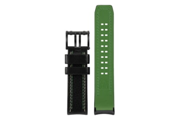 Image of Luminox Watches Leather Strap, 26 mm, Black/Green, leather-strap-26-mm