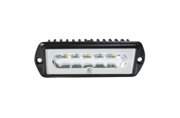 Image of Lumitec Capri2 Flush Mount 1000 Lumens LED Dimming Flood Light w/ Black Housing, White/Red, 101187