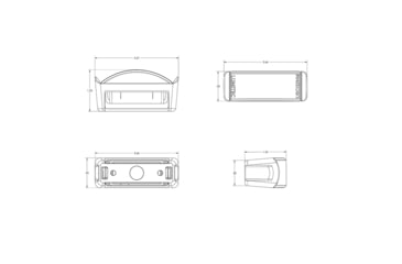 Image of Lumitec Contour Series Inset Navigation Light, Stern White, 101576