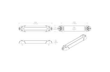 Image of Lumitec MiniRail2 LED Non Dimming Light, Red, 6in, 101080