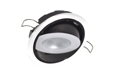 Image of Lumitec Mirage 305 Lumens LED Positionable Down Dimming Light w/ Bezel, White Bezel, Spectrum RGBW, 115127
