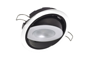 Image of Lumitec Mirage 305 Lumens LED Positionable Down Dimming Light w/ Bezel, White Bezel, White, 115123