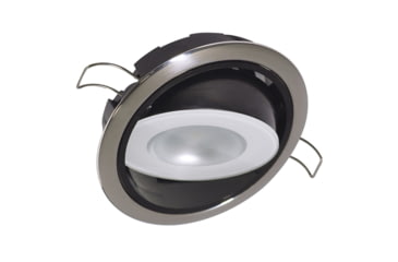 Image of Lumitec Mirage 305 Lumens LED Positionable Down Dimming Light w/ White Dimming/ Red/Blue Non-Dimming / Bezel, Polished Bezel, 115118