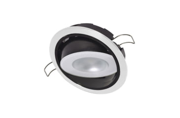 Image of Lumitec Mirage 305 Lumens LED Positionable Down Dimming Light w/ White Dimming/ Red/Blue Non-Dimming / Bezel, White Bezel, 115128