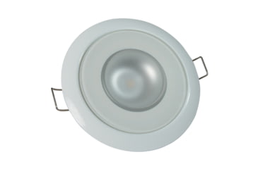 Image of Lumitec Mirage 380 Lumens LED Flush Mount Down Dimming Light, Glass Finish, White Bezel, White/Red, 113122