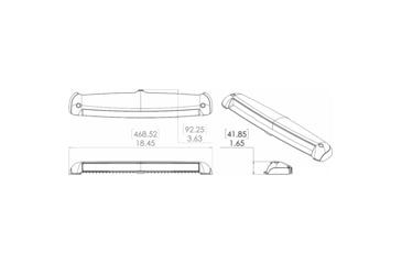 Image of Lumitec Razor 10000 Lumens LED Flood Light Bar, White, 18in, 101586