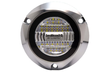 Image of Lumitec SeablazeX2 6000 Lumens LED Spectrum Underwater Light w/ Polished Housing, RGBW, 101591