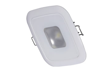 Image of Lumitec Square Mirage Down 380 Lumens LED Light w/ Dimming / Bezel, White Bezel, White, 116123