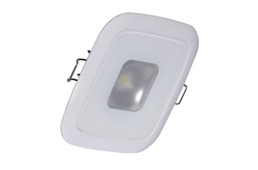 Image of Lumitec Square Mirage Down 380 Lumens LED Light w/ Dimming / Bezel, White Bezel, White, 116123