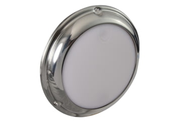 Image of Lumitec TouchDome 244 Lumens LED Dome Dimming Light, Polished SS Finish, White/Red, 101098