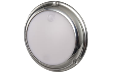 Image of Lumitec TouchDome 244 Lumens LED Dome Dimming Light, Polished SS Finish, White/Red, 101098