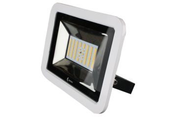 Image of Lunasea Lighting 35W Slimline 120/240VAC Only 4500 Lumens LED Floodlight w/  White Housing, 3ft #39 Cord, Cool White, LLB-36MN-41-00