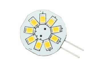 Image of Lunasea Lighting G4 8 LED 12VAC / 10-30VDC/1.2W/123 Lumens Side Pin Light Bulb, Warm White, LLB-216W-21-00