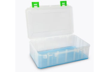 Image of Lure Lock 3 in 1 Deep Box w/Dividers &amp; Ocean Blue Tak Liner, Clear/Green, LL1DWD