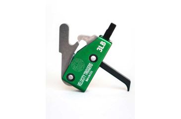 Image of Luth-AR AR-15 Velocity Classic Trigger - Straight with Finger Stop, 3lb, Black V3004T