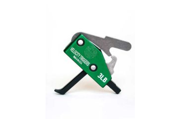 Image of Luth-AR AR-15 Velocity Classic Trigger - Straight with Finger Stop, 3lb, Black V3004T