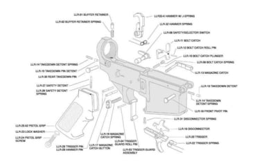 Image of Luth-AR Lower Receiver Parts Kit - AR15, LRPK-1